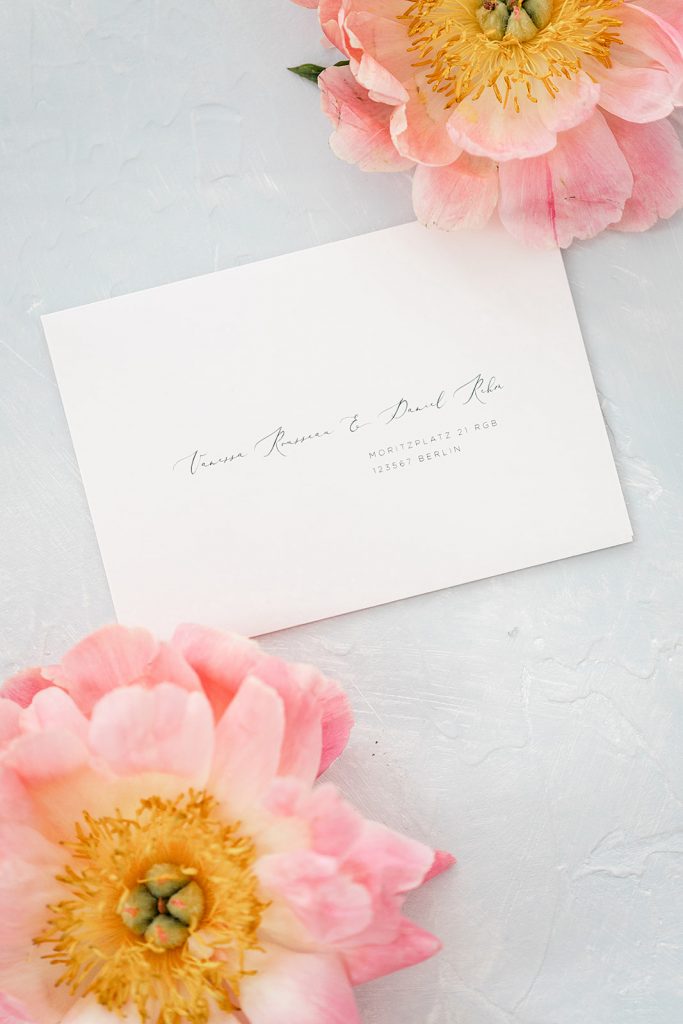 bedruckter Briefumschlag, Druck Briefumschlag, Adresse Briefumschlag, Hochzeitskarten mit bedruckten Briefumschläge